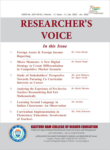 Researcher's Voice Jan - June 2022